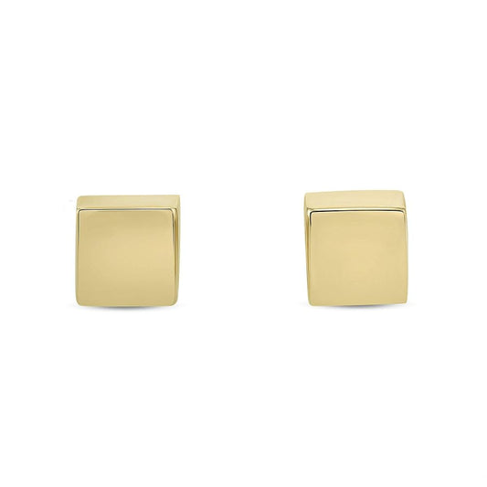 Gold Cube Studs